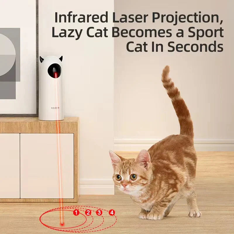 Smart cat laser toy USB rechargeable with automatic patterns