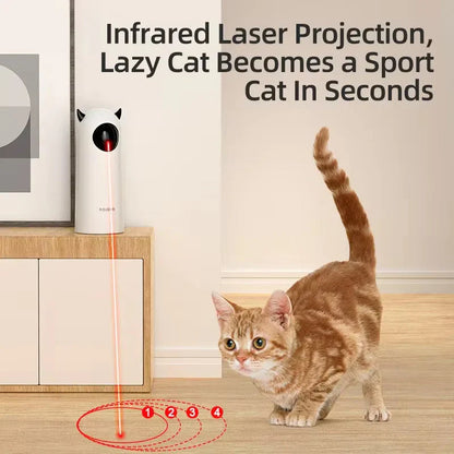 Smart cat laser toy USB rechargeable with automatic patterns