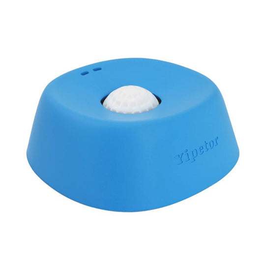 Slow feeder dog bowl with anti-spill rolling ball for bone broth and liquid treats