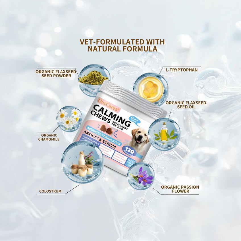 Dog anxiety relief chewable tablets chicken flavor