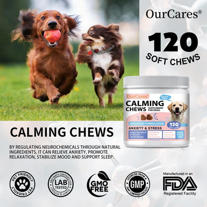 Natural calming treats for dogs with anxiety 120 count