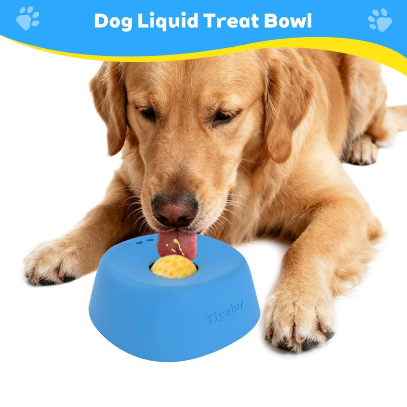 Dog using Yipetor slow feeder bowl with rolling ball technology