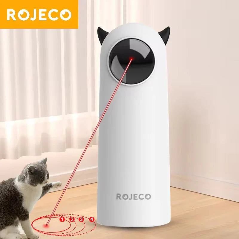 Interactive LED laser pointer for cats with dual mode operation
