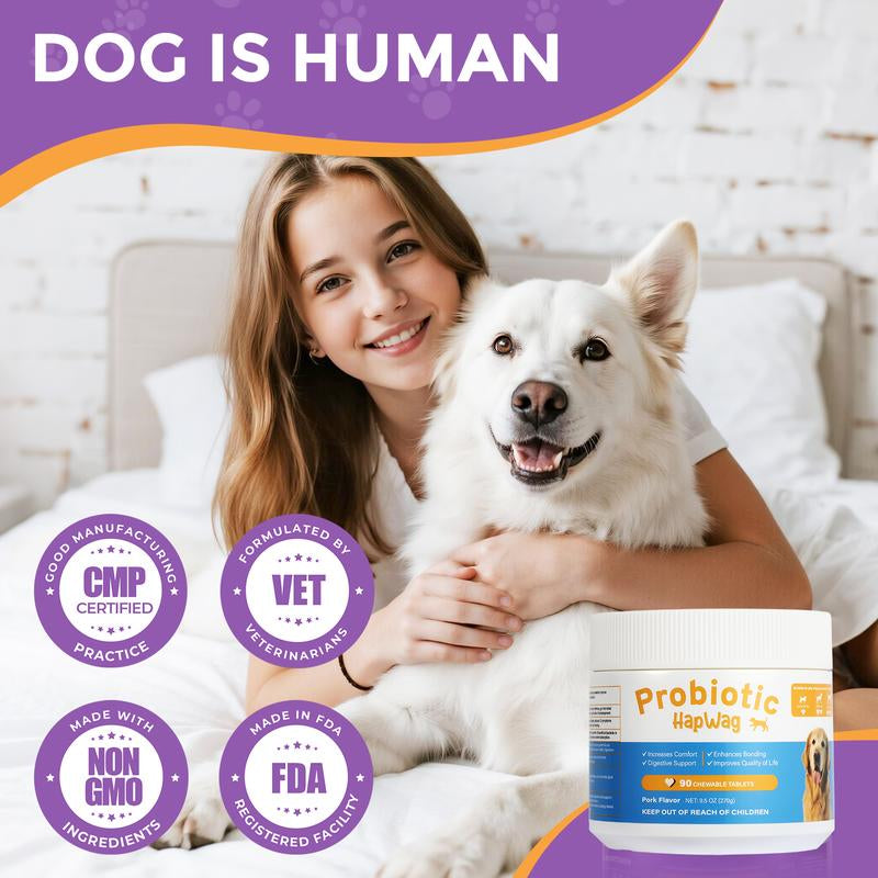 Dog digestive health supplements chewable tablets